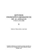 Estudios onomástico-biográficos de al-Andalus by Manuela Marín
