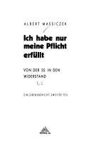 Cover of: Ein Lebensbericht by Albert Massiczek