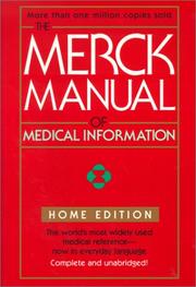 Cover of: The Merck Manual of Medical Information by Robert Berkow