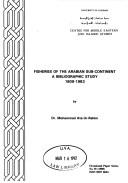 Cover of: Fisheries of the Arabian sub-continent: a bibliographic study, 1809-1983