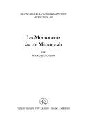 Cover of: Les monuments du roi Merenptah