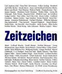 Cover of: Zeitzeichen by herausgegeben von Karl Ruhrberg; [Idee und Koordinierung, Hans-Christian Hoffmann, Heinz Scharbert].