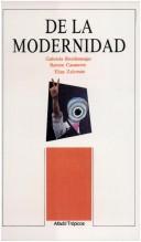 Cover of: De la modernidad by Gabriela Bronfenmajer