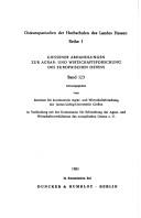 Cover of: Die weltanschaulichen und wirtschaftheoretischen Grundlagen der Agrartheorie im Marxismus-Leninismus