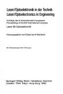 Cover of: Laser/Optoelektronik in der Technik: Vorträge des 9. Internationalen Kongresses Laser 89 Optoelektronik