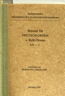 Deutsch-Orden by Hessisches Staatsarchiv Marburg.