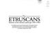 Cover of: The Etruscans