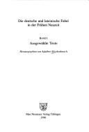 Cover of: Die deutsche und lateinische Fabel in der Frühen Neuzeit by Adalbert Elschenbroich