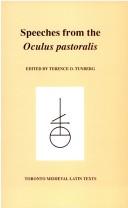 Cover of: Speeches from the Oculus pastoralis