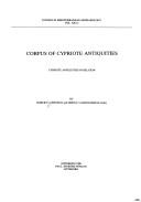 Cover of: Cypriote antiquities in Belgium