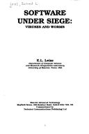 Cover of: Software undersiege by Ernst L. Leiss, Ernst L. Leiss
