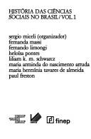Cover of: História das ciências sociais no Brasil by Sergio Miceli, organizador ; Fernanda Massi ... [et al.].