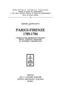 Parigi-Firenze, 1789-1794 by Francesco Favi