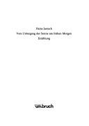 Cover of Vom Untergang der Sonne am frühen Morgen