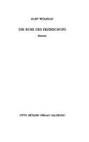 Cover of: Die Rose des Erzbischofs: Roman