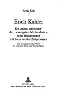 Erich Kahler by Anna Kiel
