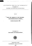 Cover of: Erbe und Umbruch in der neueren deutschsprachigen Komödie: Londoner Symposium 1987