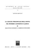 Cover of: La capacità processuale della donna nel pensiero canonistico classico: da Graziano a Uguccione da Pisa