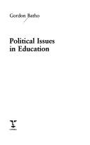 Cover of: Political issues in education