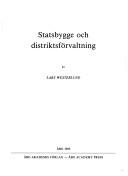 Cover of: Statsbygge och distriktsförvaltning