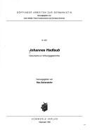 Cover of: Johannes Hadlaub: Dokumente zur Wirkungsgeschichte