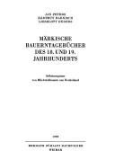 Cover of: Märkische Bauerntagebücher des 18. und 19. Jahrhunderts: Selbstzeugnisse von Milchviehbauern aus Neuholland