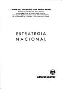 Cover of: Estrategia nacional