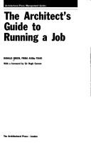 Cover of: The architect's guide to running a job