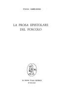 Cover of: La prosa epistolare del Foscolo