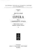 Cover of: Opera