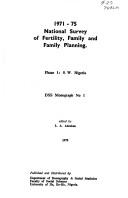 Fertility differential among the three major Nigerian ethnic groups resident in Lagos by Alfred A. Adewuyi