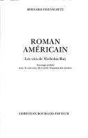 Cover of: Roman américain: les vies de Nicholas Ray