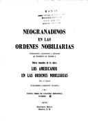 Cover of: Neogranadinos en las órdenes nobiliarias: datos tomados de la obra Los americanos en las órdenes nobiliarias