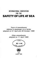 Cover of: International Convention for the Safety of Life at Sea