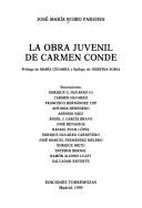 Cover of: La obra juvenil de Carmen Conde