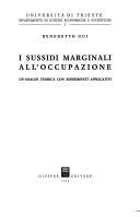 Cover of: I sussidi marginali all'occupazione: un'analisi teorica con riferimenti applicativi