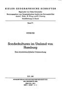 Cover of: Sonderkulturen im Umland von Hamburg: eine standortanalytische Untersuchung