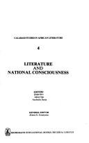 Cover of: Literature and national consciousness