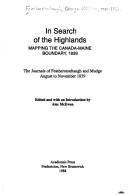 In search of the Highlands by George William Featherstonhaugh