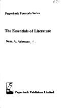 Cover of: The essentials of literature