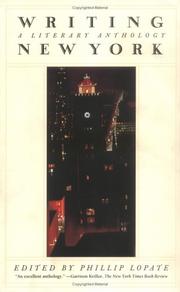 Cover of: Writing New York by Phillip Lopate