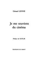 Cover of: Je me souviens du cinéma