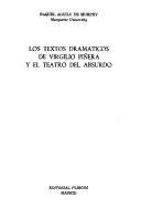 Cover of: Los textos dramáticos de Virgilio Piñera y el teatro del absurdo by Raquel Aguilú de Murphy