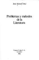 Cover of: Problemas y métodos de la literatura