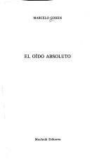 Cover of: El oído absoluto