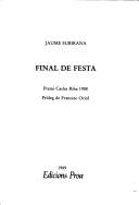 Cover of: Final de festa