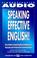 Cover of: Speaking Effective English!