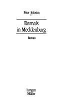 Cover of: Damals in Mecklenburg by Peter Jokostra