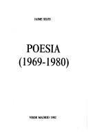 Cover of: Poesía, 1969-1980