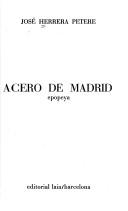 Cover of: Acero de Madrid: epopeya